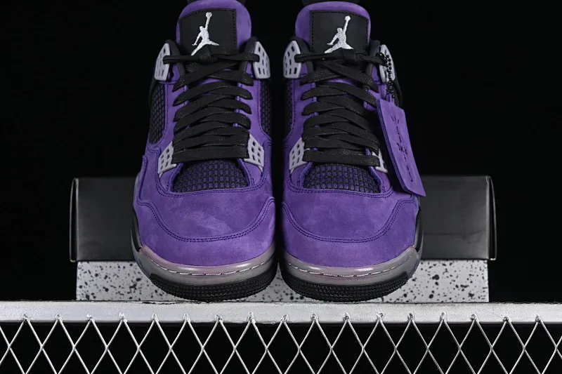 All categories Air Jordan Jordan series basketball shoes Air Jordan 4 GX foreign trade version Air Jordan 4 Retro AJ4 Joe 4 suede purple 766296
